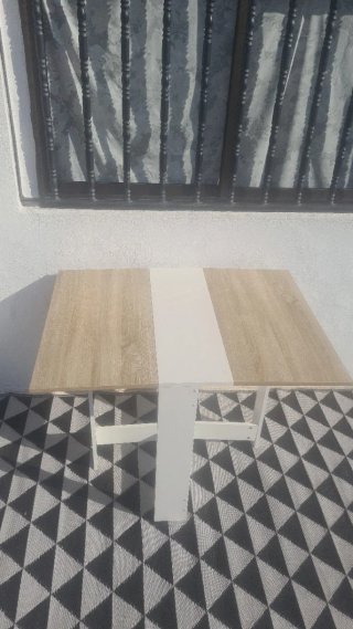 Mesa plegable madera y metal