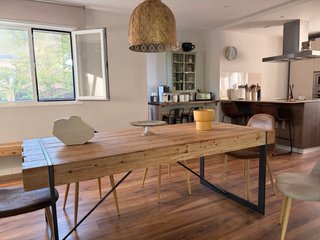 Mesa Comedor Madera y Metal