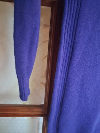 Vestito donna collo alto blu elettrico