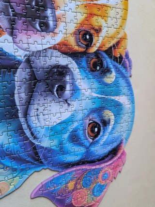 Puzzle Grafix Shaped Puppies 684 Piezas