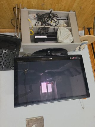 Televisión LG Negra