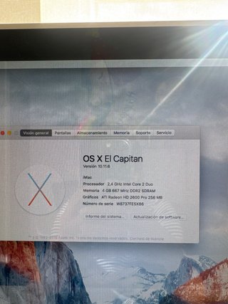 Imac OS X El Capitan Plata