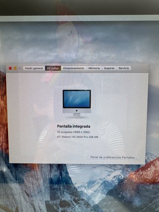 Imac OS X El Capitan Plata
