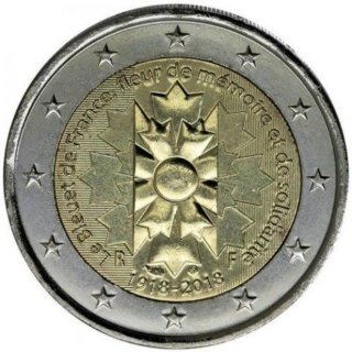 Moneda 2 euros Francia 2018