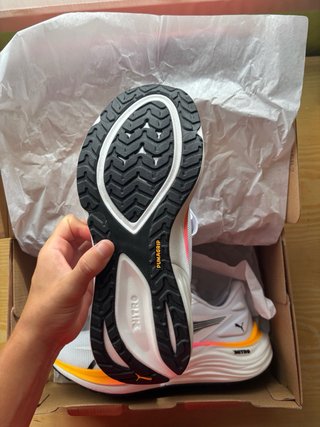 Zapatillas Puma Nitro Running Naranja Blanco