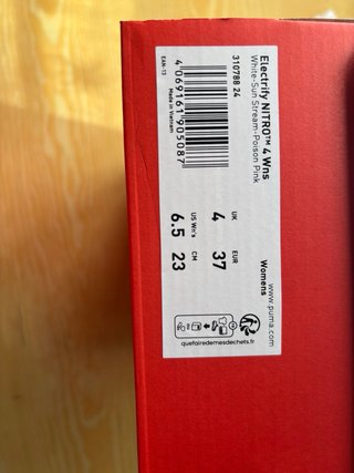 Zapatillas Puma Nitro Running Naranja Blanco