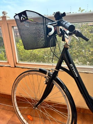 Bicicleta B-Twin Elops 100 Negra