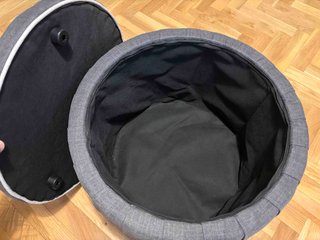 Puf reposapiés Ikea ÅTERLÖGA con almacenaje
