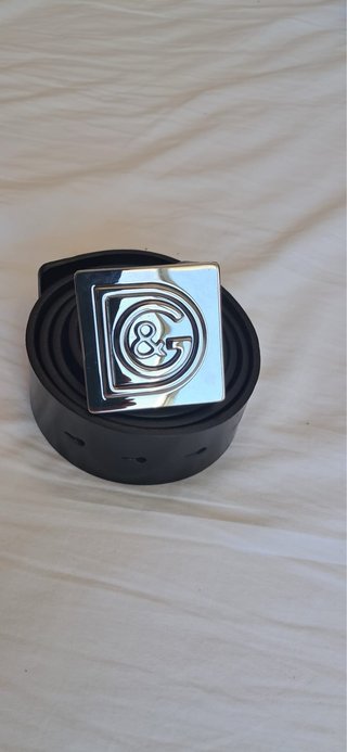 Cinturón Dolce & Gabbana Hebilla DG Plata