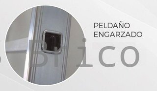 Escalera Aluminio 3x13 - 3,5+3,5+3,5 M - 66x25mm