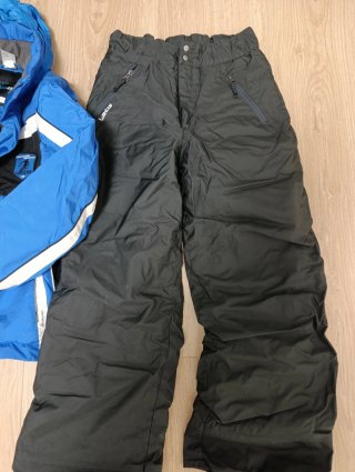 Conjunto esquí infantil azul y negro talla 12