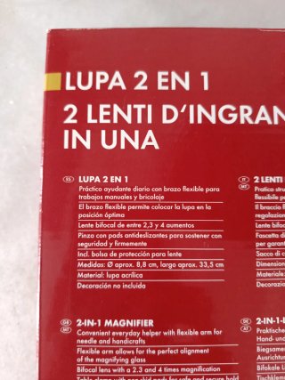 Lupa 2 en 1 con 2 Lentes