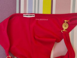 Bikini Calzedonia Borgogna Minimal Fit  BRASILIANA