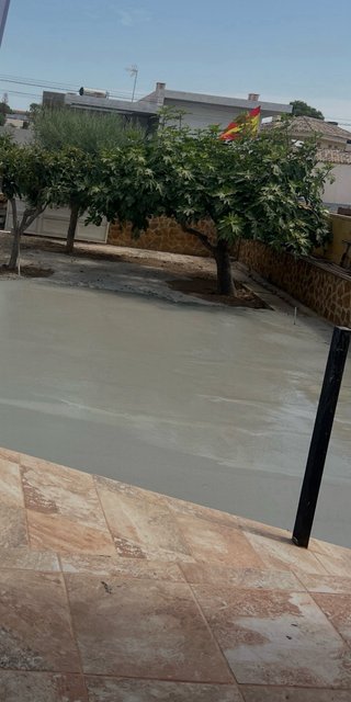 Hormigón impreso y fratasado