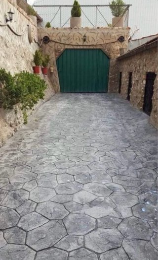 Hormigón impreso y fratasado
