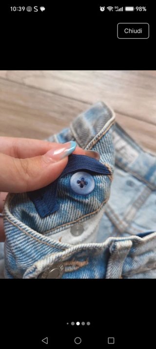 Pantaloncini jeans lavaggio chiaro Zara 10 anni