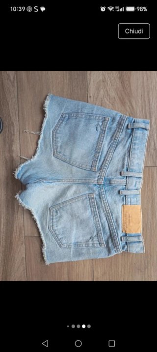 Pantaloncini jeans lavaggio chiaro Zara 10 anni