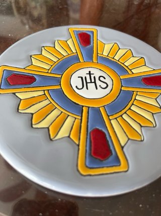Plato Colgar Porcelana JHS 15cm