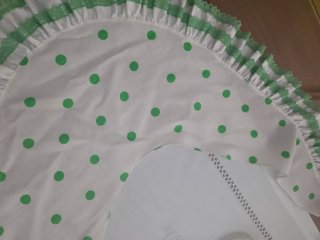Vestido Flamenca  Niña Lunares Verdes