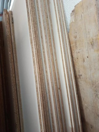 Tableros aglomerado madera blancos