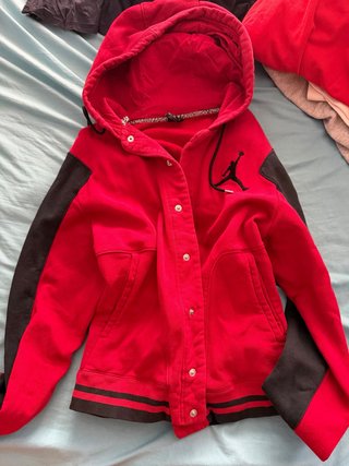 Sudadera Jordan Varsity Roja Negra Talla M
