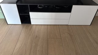 Mueble TV 180cm Negro y Blanco