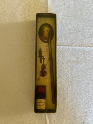 Set Scrittura Calligrafica Vintage Mozart