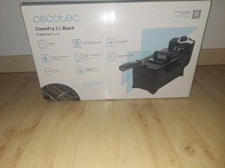 Freidora Cecotec CleanFry 3L Negra