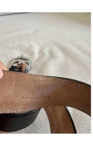 Cinturón Gucci GG Rayas Verde y Rojo