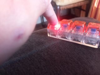 Llavero 4 Teclas Mecánicas RGB