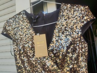 Vestido fiesta lentejuelas S