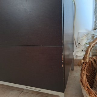 Mueble TV moderno cristal y metal