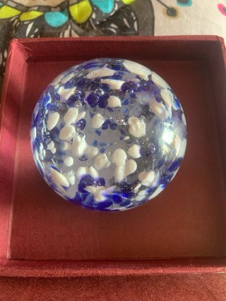 Pisapapeles decorativo de cristal y figura de osos