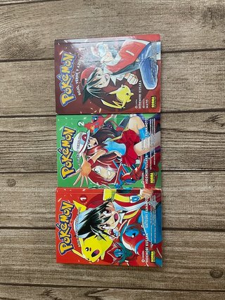 Libros pokemon rojo fuego (1-2) y rojo verde (1)