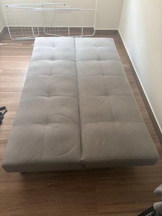 Sofá Cama Gris Tela