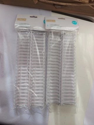 2 Paquetes Espirales Encuadernar Cinch Blancas
