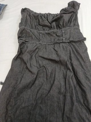Vestido tejano con botones