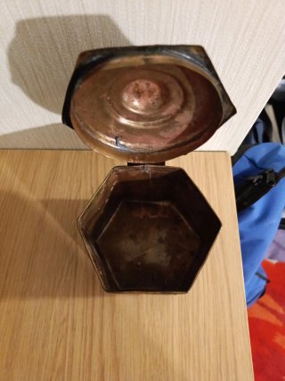 Scatola artigianale rame decorato