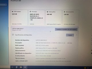 Portátil Lenovo Plata