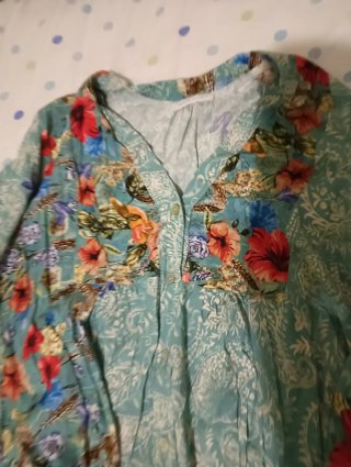 Vestido estampado floral multicolor
