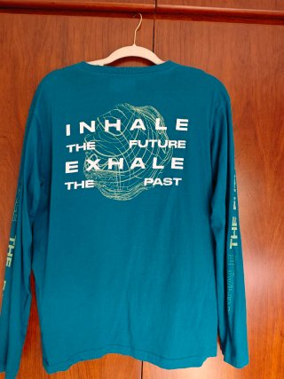 Camiseta INSIDE manga larga azul talla L