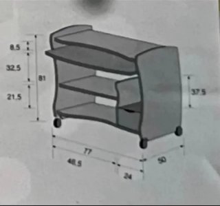 Mesa Escritorio Informatico con ruedas