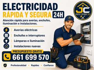 Electricista: Instalaciones y Reparaciones 24H