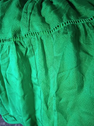 Falda larga Mango verde talla única