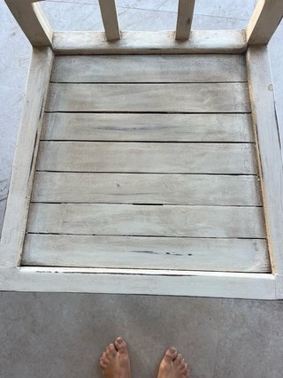 4 sillas madera maciza vintage · 60 euros el lote