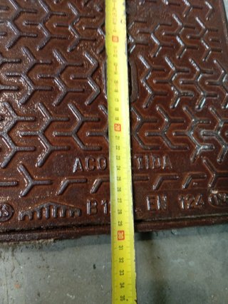 Tapa fundición acometida agua B125
