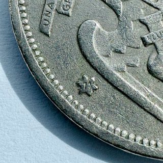 Moneda 25 pesetas 1957 Franco ★71 – Estrella 71