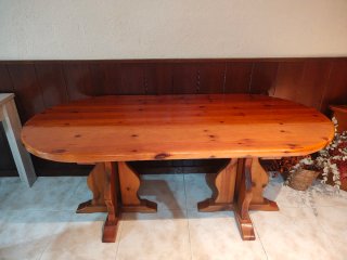 Mesa de comedor madera vintage