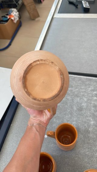 Set terracotta fatto a mano brocca tazze zuccherie