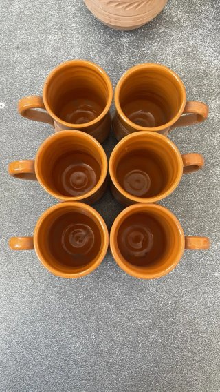 Set terracotta fatto a mano brocca tazze zuccherie